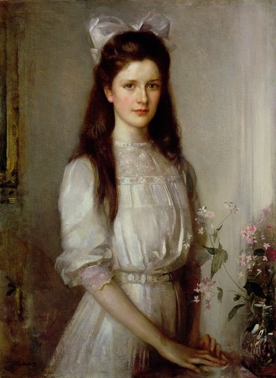 Miss Christian Elspeth Mallock door Edward Arthur Walton